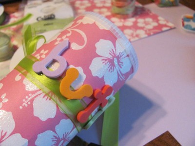Attach Ribbon with Glue Dots