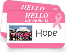 Quill Breast Cancer Hope Sticker